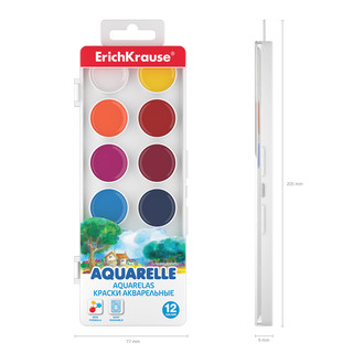 Краски акварельные 12 цветов, ErichKrause 6
