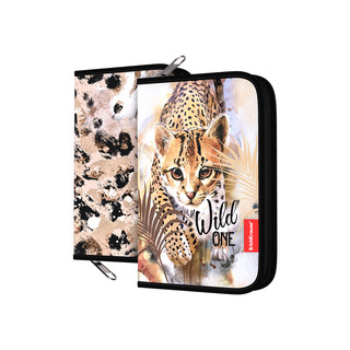 Пенал-книжка без наполнения Wild Cat, 135x205x30 мм, ErichKrause