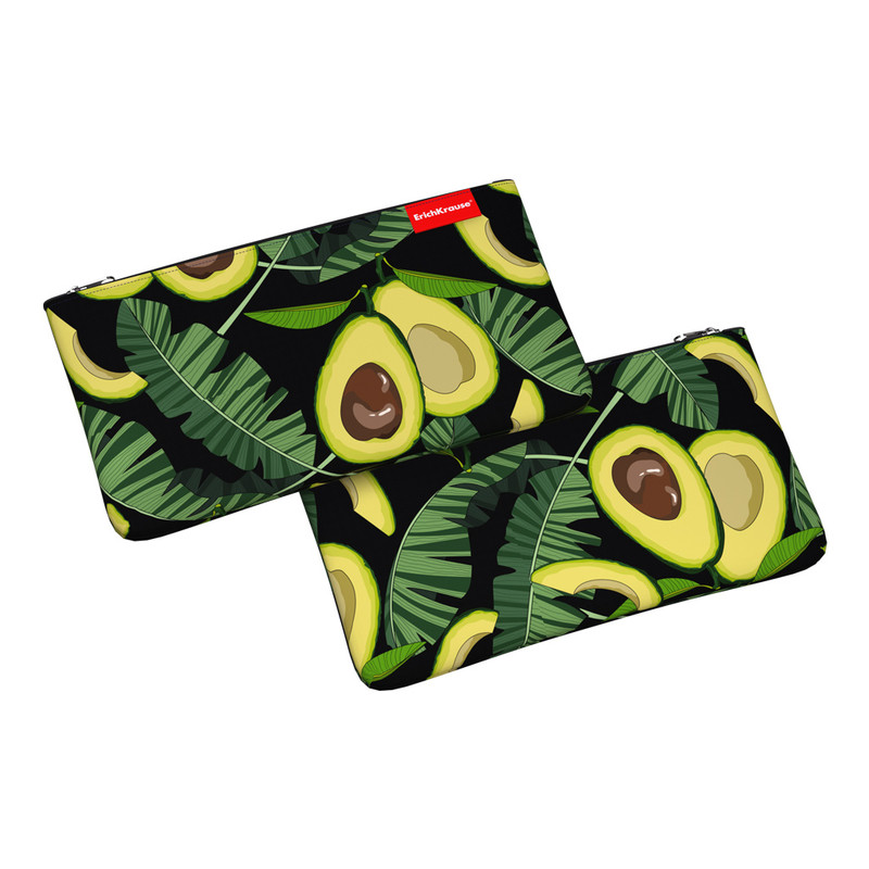 Пенал конверт 'Avocado Night' Light 22x12 см, ErichKrause