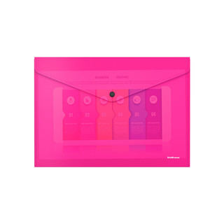 Папка-конверт на кнопке 'Fizzy Neon' А4, пластик, полупрозрачная, ErichKrause, ассорти. Цена за 1 шт. 16