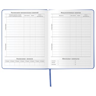 Дневник 1-11 класс 48 л., обложка кожзам (твердая) 'Vienna', Brauberg 12