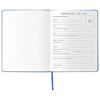 Дневник 1-11 класс 48 л., обложка кожзам (твердая) 'Vienna', Brauberg 6