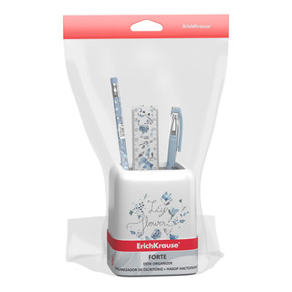 Набор настольный пластиковый ErichKrause Forte, Frozen Beauty (цветы) 2