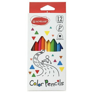 Набор цветных трехгранных карандашей 12 цветов