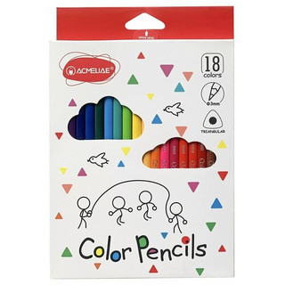 Набор цветных трехгранных карандашей 18 цветов