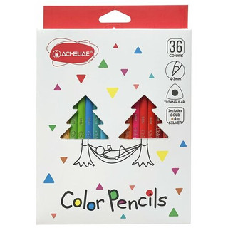 Набор цветных трехгранных карандашей 36 цветов