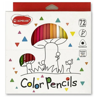 Набор цветных трехгранных карандашей 72 цвета