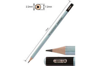 Карандаш чернографитный HB круглый, корпус перламутровый, асс...