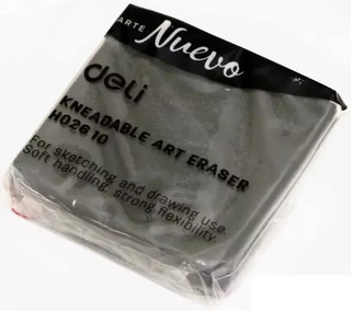 Ластик-клячка Deli 42х42х12 мм, серый