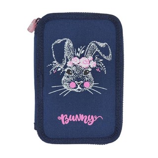 Пенал с наполнением 'Заяц Sweet Bunny' 27 предметов, 2 отделения, синий 1