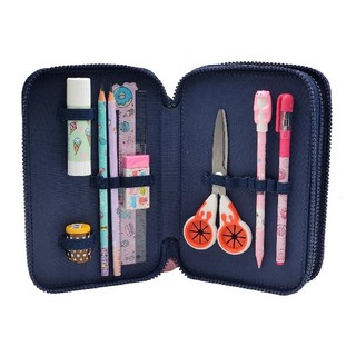 Пенал с наполнением 'Заяц Sweet Bunny' 27 предметов, 2 отделения, синий 4