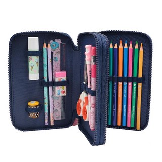 Пенал с наполнением 'Заяц Sweet Bunny' 27 предметов, 2 отделения, синий 7