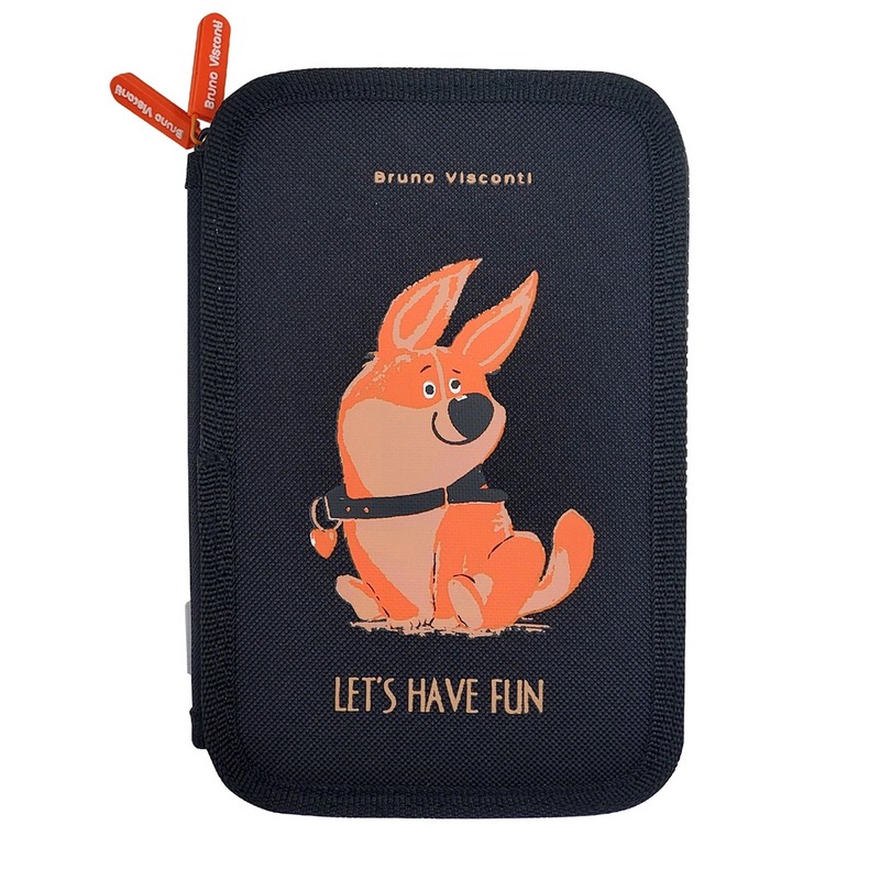 Пенал 'Забавный корги' 28 предметов, 2 отделения