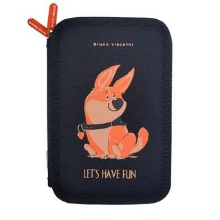 Пенал 'Забавный корги' 28 предметов, 2 отделения 1