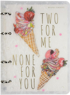 Тетрадь со сменным блоком 'Мороженое' 80 листов, клетка, Brun...