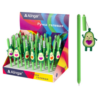 Ручка гелевая 'Авокадо' 0.5 мм, синяя, с топпером-авокадо в а...