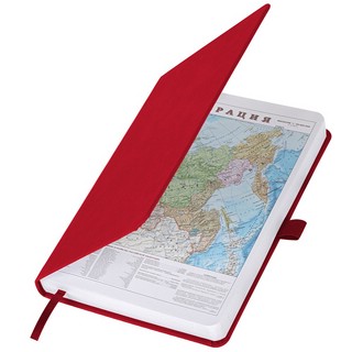 Ежедневник на 2023г А5, 138x213 мм, Brauberg.Control, под кожу, красный 3