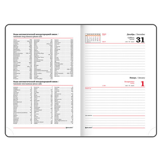 Ежедневник на 2023г А5, 138x213 мм, Brauberg.Legend, под кожу, серый 11