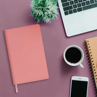 Ежедневник на 2023г А5, 138x213 мм, Brauberg.Pastel, под кожу, розовый 12