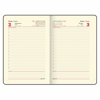 Ежедневник на 2023г А5, 138x213 мм, Brauberg.Pastel, под кожу, глубой 11