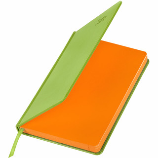 Ежедневник на 2023г А5, 138x213 мм, Brauberg.Rainbow, под кожу, зеленый 3