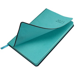 Ежедневник на 2023г А5, 138x213 мм, Brauberg.Stylish, под кожу, бирюзовый 2