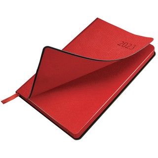 Ежедневник на 2023г А5, 138x213 мм, Brauberg.Stylish, под кожу, красный 4