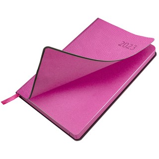 Ежедневник на 2023г А5, 138x213 мм, Brauberg.Stylish, под кожу, розовый 3