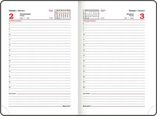 Ежедневник на 2023г А5, 138x213 мм, Brauberg.Vista, под кожу 