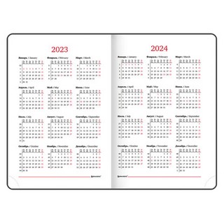 Ежедневник на 2023 Brauberg Vista, А5 138x213мм, под кожу, Cuties 8