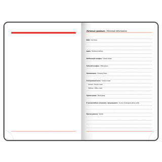 Ежедневник на 2023г А6, 100х150 мм, Brauberg.Select, балакрон, синий 5