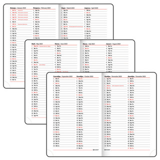 Ежедневник на 2023г А6, 100х150 мм, Brauberg.Select, балакрон, синий 7