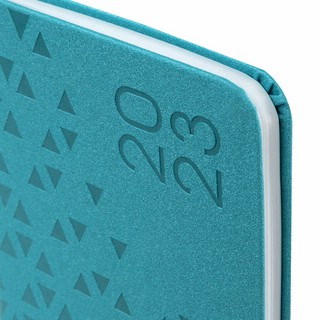 Ежедневник 2023г А6, 95х155 мм, Brauberg.Glance, под кожу, бирюзовый 4