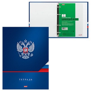 Тетрадь на кольцах А4, 160 л, на 4-х кольцах, ламинированная обложка, Hatber 3