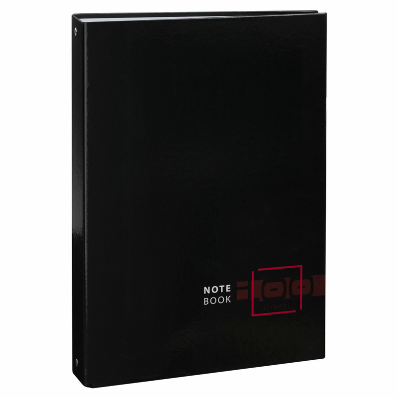 Тетрадь на кольцах Dark А4 (210х305 мм), 100 листов, твердый картон, клетка