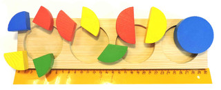 Пазл для малышей 'Доска-вкладыш: Геометрия круги', Томик 2