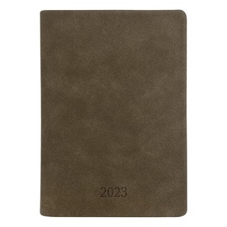 Ежедневник на 2023г "Soft" А5, 14х20 см, 176 л, интегральный переплет, Infolio, коричневый