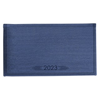 Еженедельник на 2023г "Wood" А6 16х9 см, 64 л, интегральный переплет, Infolio, синий