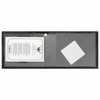 Обложка для удостоверения, натуральная кожа, с окном, STAFF 2