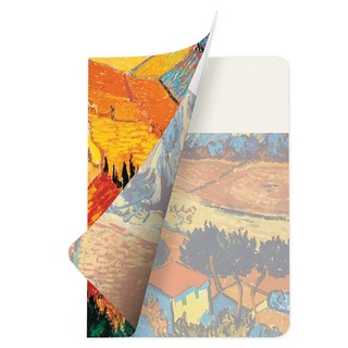 Тетрадь В5, 60 л, клетка, обложка 'Ван Гог' SoftTouch, сшивка, BRAUBERG 3