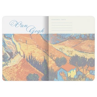 Тетрадь В5, 60 л, клетка, обложка 'Ван Гог' SoftTouch, сшивка, BRAUBERG 6