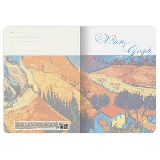 Тетрадь В5, 60 л, клетка, обложка 'Ван Гог' SoftTouch, сшивка, BRAUBERG 7