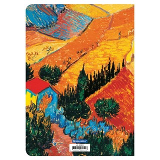 Тетрадь В5, 60 л, клетка, обложка 'Ван Гог' SoftTouch, сшивка, BRAUBERG 8