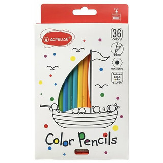 Набор цветных карандашей 36 цветов с точилкой