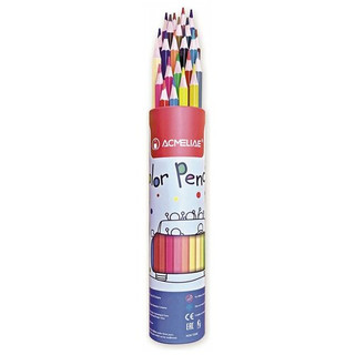 Цветные карандаши для рисования 24 цвета в футляре-тубусе