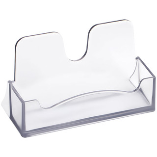 Подставка для визиток настольная 4х10 см, тонированная серая,...