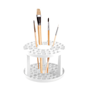 Подставка для кистей, пластик, белая, СТАММ 2