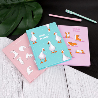 Ежедневник 'Korgi yoga' сиреневый, Kawaii 20