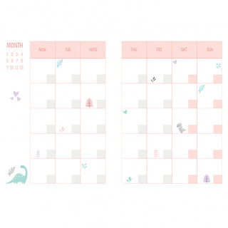 Ежедневник 'Korgi yoga' сиреневый, Kawaii 3