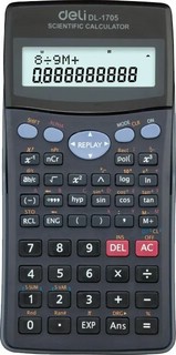 Калькулятор инженерный/научный Deli E1705, 240 функций, 10+2-разрядный, черный